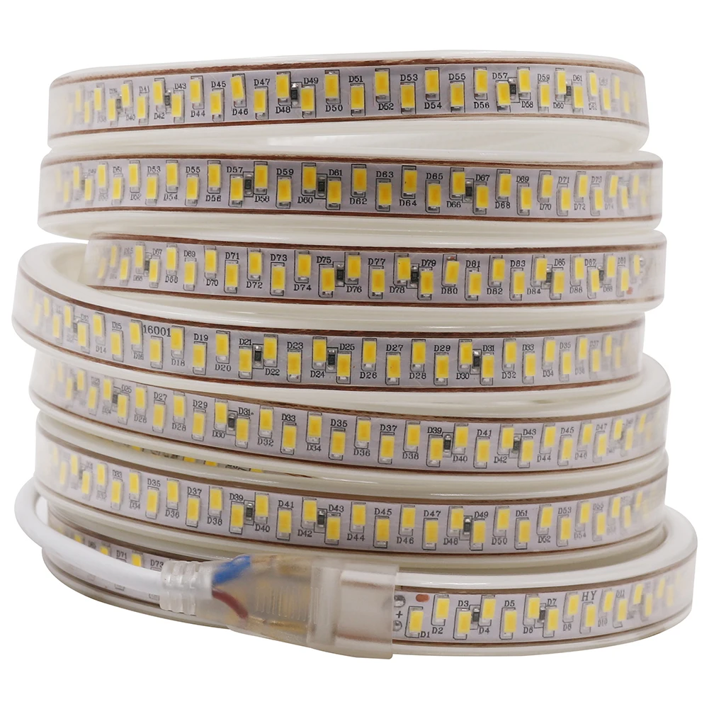Высокий яркий 220В светодиодный ленточный светильник 5630 180LED/M гибкая светодиодная
