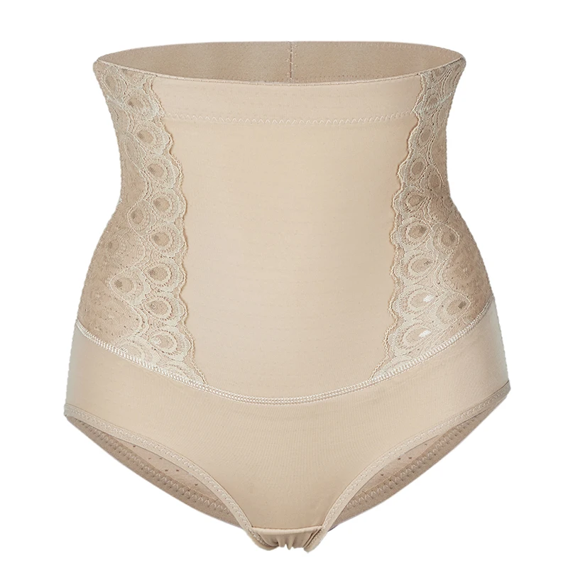 DODOING Women High Waist Embroidery Body Shaper Control Pants Tummy