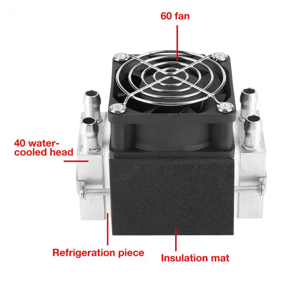 2-чип электронный полупроводниковый принадлежности для холодильника комплект DIY Air Cooling Системы Smmall кондиционер 12 V 240 W