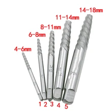 5 Pieces/set of 4-18mm Screws to Pull Out the Center Drill Damaged Screws Removal Tool Used to Remove Damaged Bolts Screw Bit 5 Pieces/set of 4-18mm Screws to Pull Out the Center Drill Damaged Screws Removal Tool Used to Remove Damaged Bolts Screw Bit