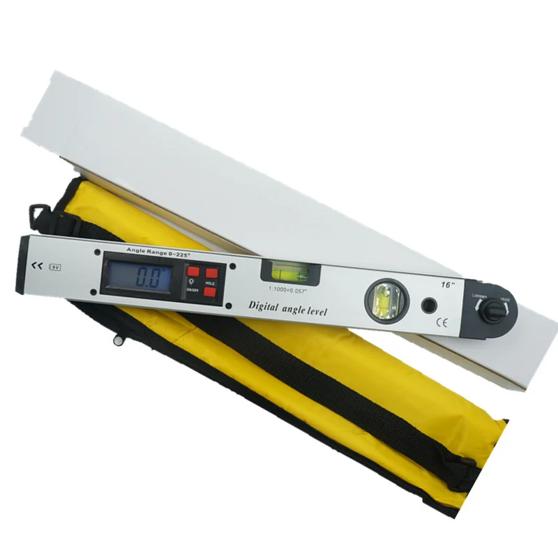 High Precision Aluminum Digital Angle Finder Gauge LCD Blue Backlight