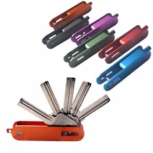 Умная креативная ключница, твердые брелки для ключей, наборы для повседневного ношения, подвесное кольцо из нержавеющей стали, роскошная Удобная ключница