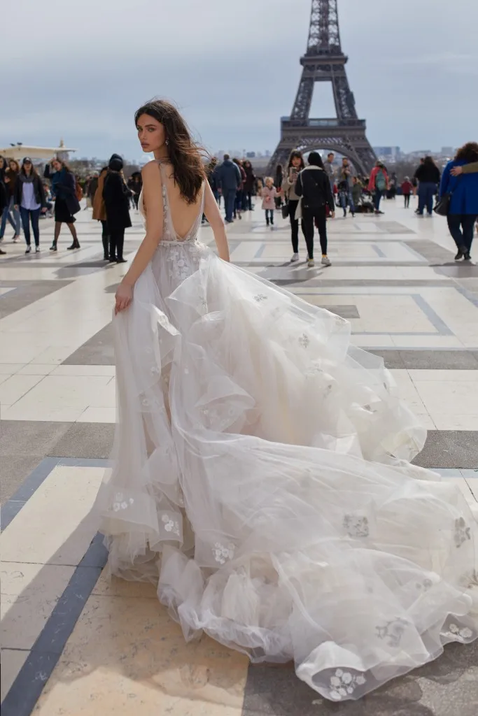 Vestido de noiva бежевое длинное Свадебное платье вечернее платье с аппликацией, с цветочным рисунком для свадебных торжеств платья длинное детское нарядное платье, украшенное casamento Vestido de noiva