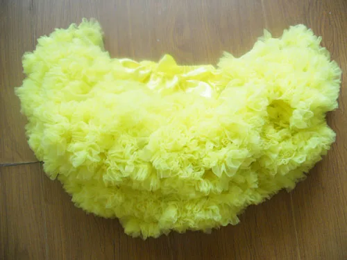 Юбка-американка для девочек Петти юбка-пачка для танцев желтый цвет пышная Мягкая юбка Юбка-пачка для девочек - Цвет: yellow