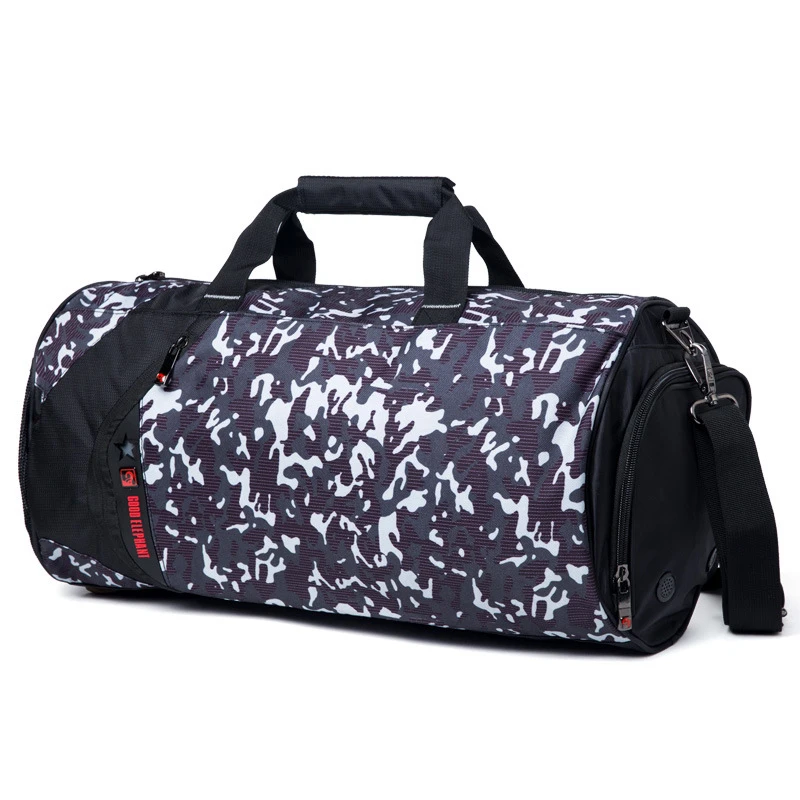 Waterproof Sports Gym Travel Bags Large Capacity Yoga Bag Camouflage