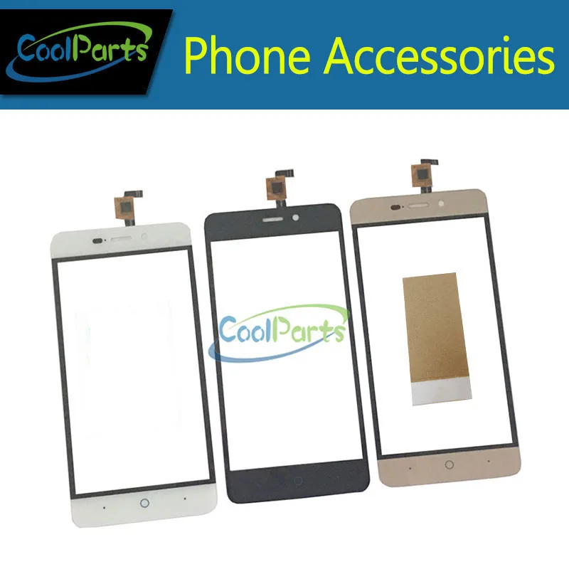 

1PC/Lot High Quality For ZTE Blade X3 D2 T620 A452 Touch Screen Digitizer Replacement Part With Tape Black White Gold Color