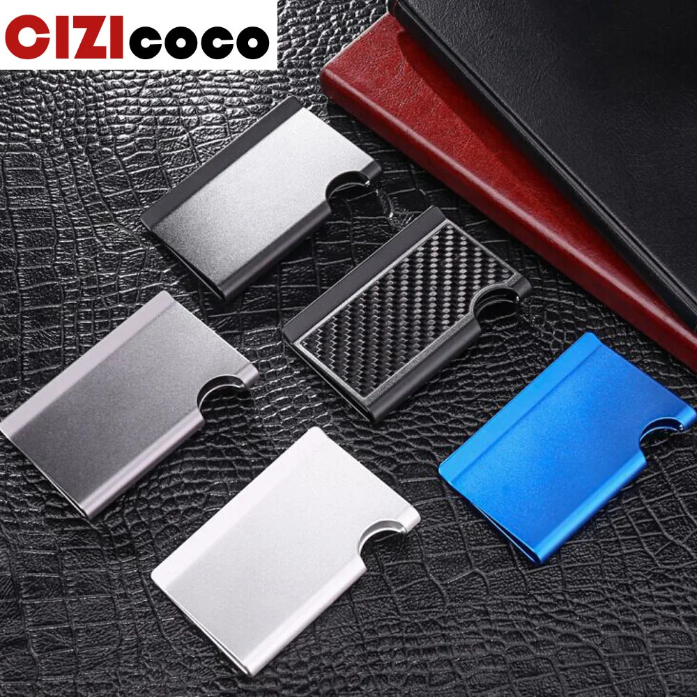 

2019 New Style Credit Card Holder Male Carbon Fiber Card Holder Men Super Light Card Cases 5 colors mini travelling card wallet