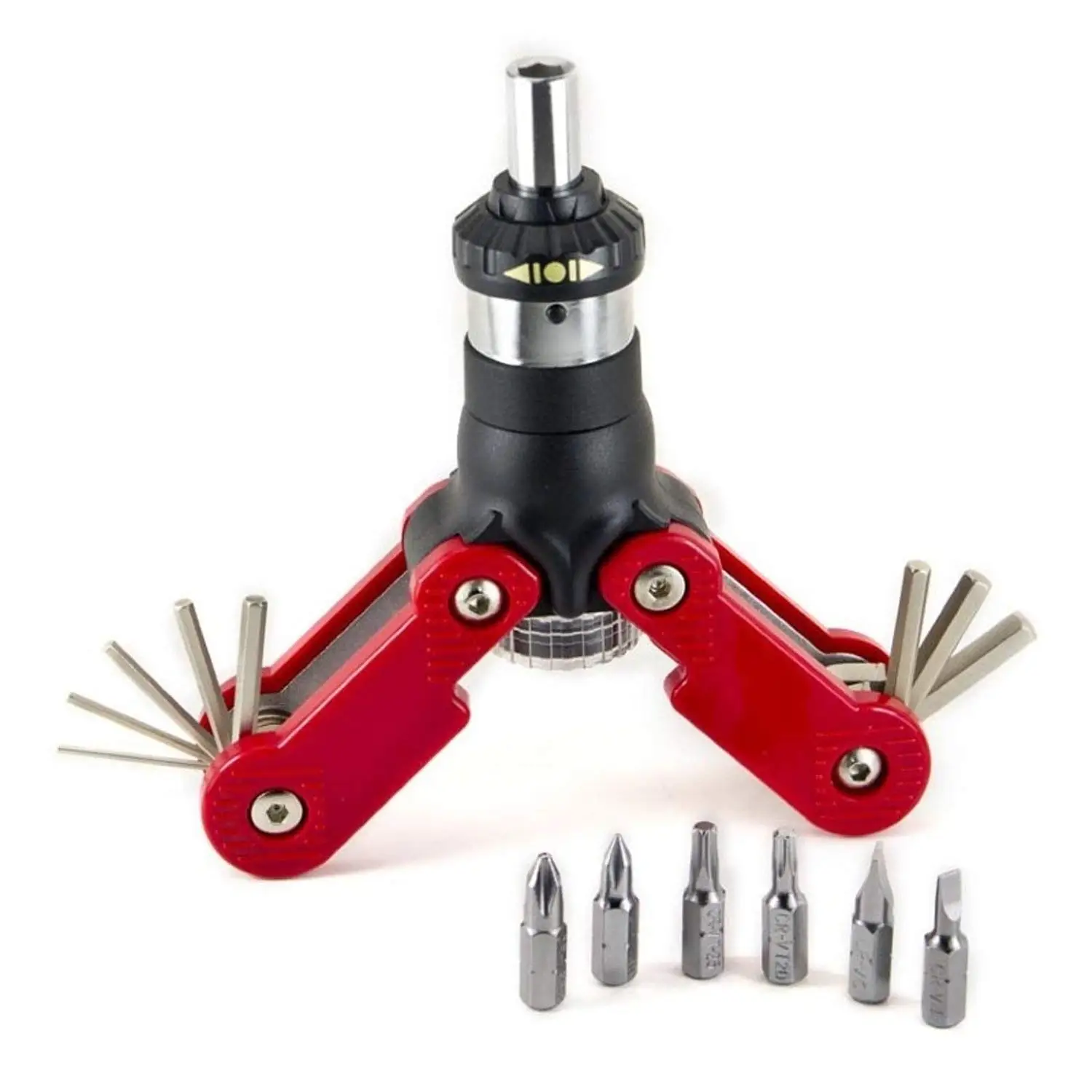 15 in 1 Ratchet Screwdriver with Hex Key Wrench Adjustable Handle