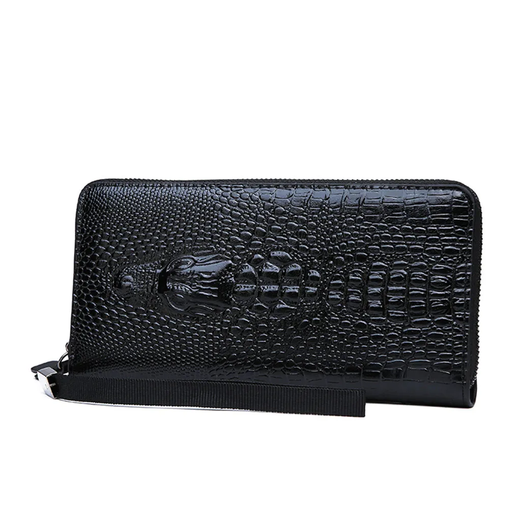 womens wallet card holder wallet male Women's Bag Unisex Business Wallets Card Bag Purse Clutch Bags Crocodile Print G0626#10