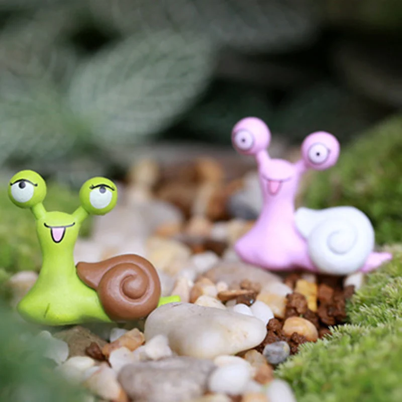 10 шт.! Волшебный сад Mini Snail кукольный дом фигурка бонсай украшение для дома