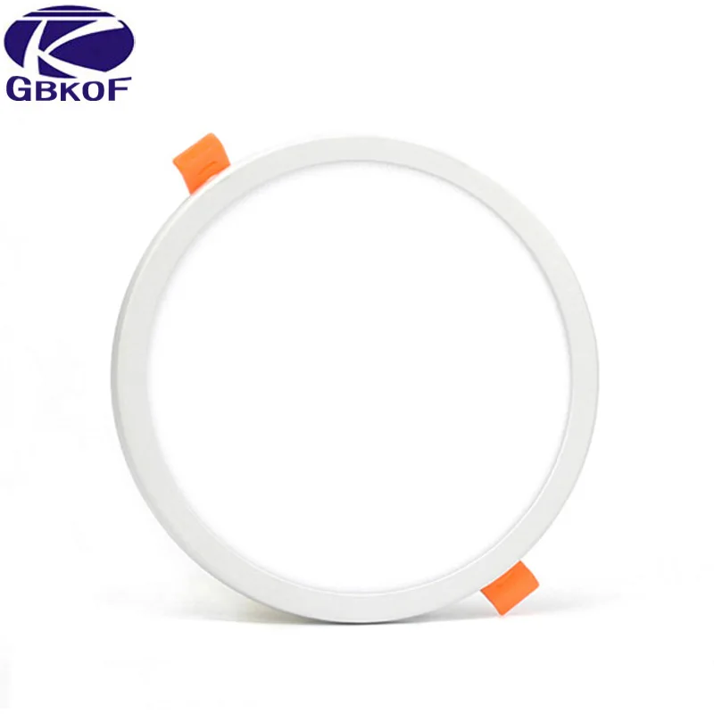 

AC 220V Round LED Panel Light 6W 8W 15W 20W Aluminum Ceiling Recessed Downlight open hole adjustable Ultra Thin For Illuminate