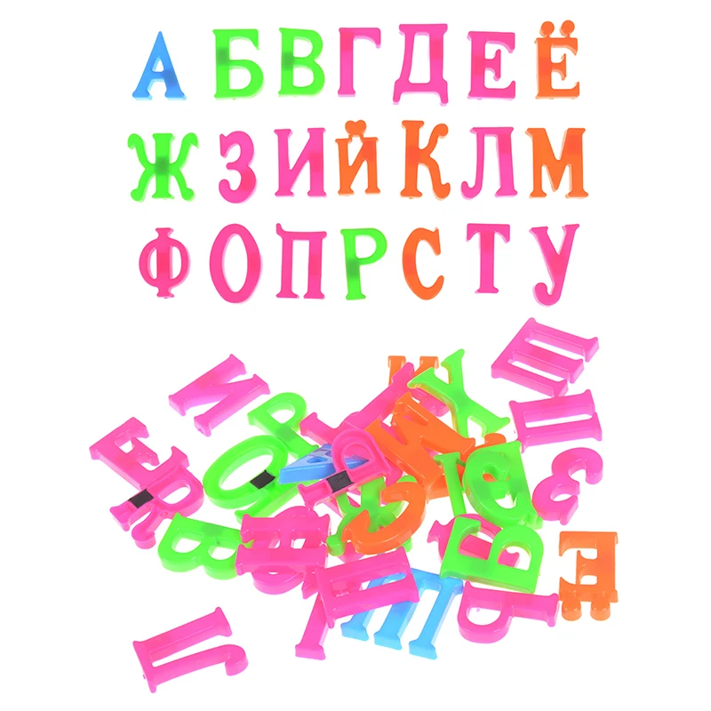 Новые подарки 33 шт. 4 см русский алфавит магниты на холодильник пластиковые