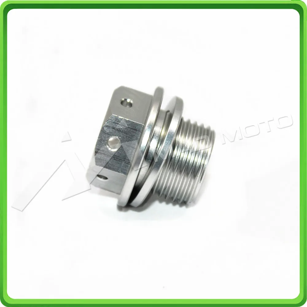 Magnetic Oil Drain Plug M14x1.5mm 14 1.5mm Engine Oil Drain Sump Bolt For DUCATI PANIGALE 899 959 1199 1299 All Years Silver (1)