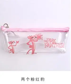 Розовый фламинго Розовая пантера прозрачный пенал канцелярские сумки креативная мода ПВХ пенал школьные принадлежности - Цвет: 2