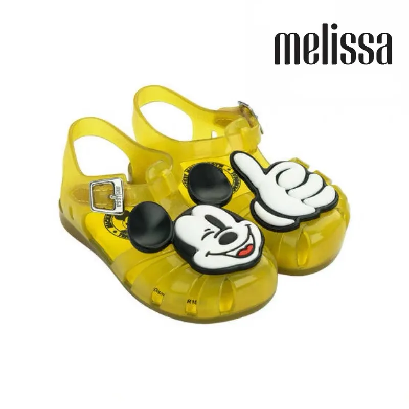 Обувь фирмы melissa бренд Микки Новая девушка сандалии детские летние сандалии melissa/детские сандалии пляжная обувь нескользящие
