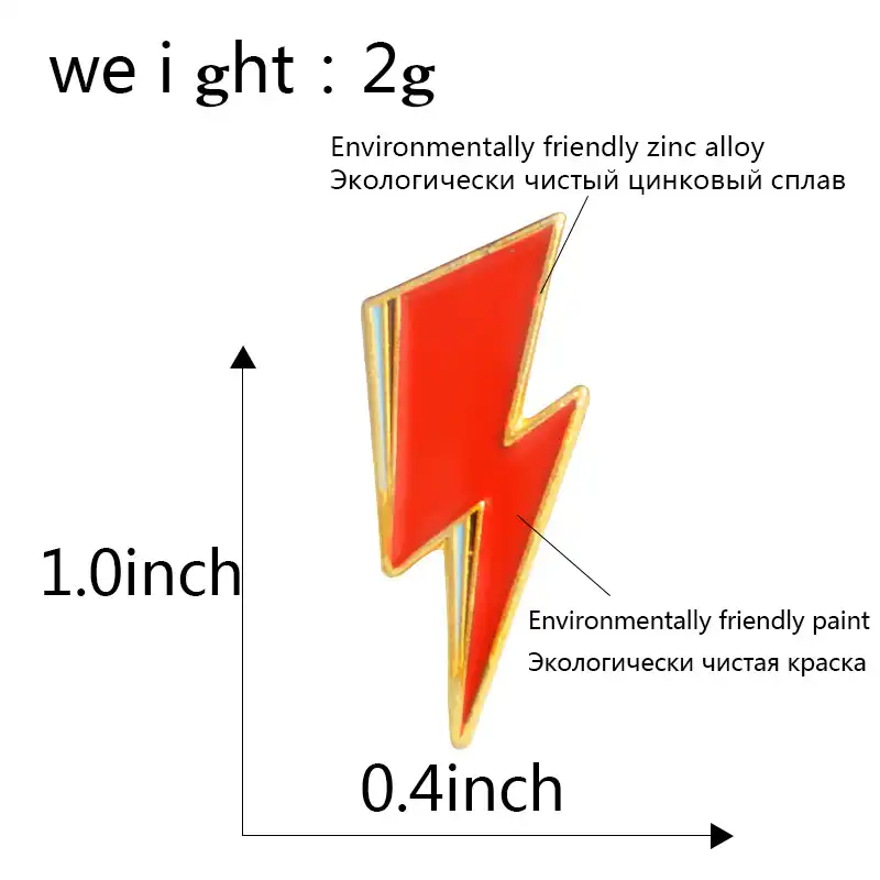 スーパースターデビッド ボウイ世界的に有名な歌手ファンロゴ赤雷記号ピン彼のファンのギフトやお土産ブローチ ブローチ Aliexpress