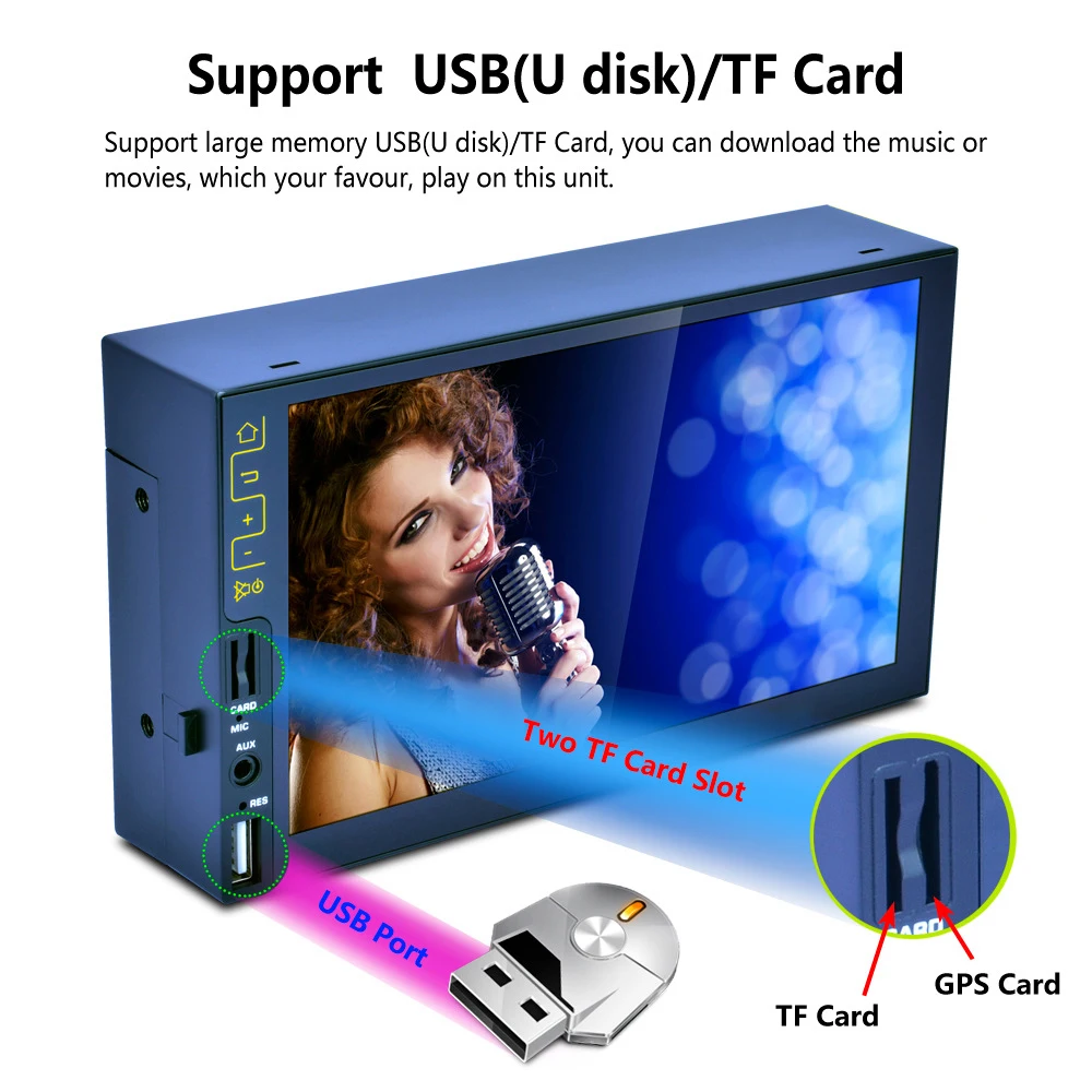 Cheap APRICOTCAR 7 "2 Din Touch Screen Car HD MP5 Automatic Audio Stereo Bluetooth FM AUX Player Android5.1 Support GPS 3G Internet 8 Cheap APRICOTCAR 7 "2 Din Touch Screen Car HD MP5 Automatic Audio Stereo Bluetooth FM AUX Player Android5.1 Support GPS 3G Internet 8