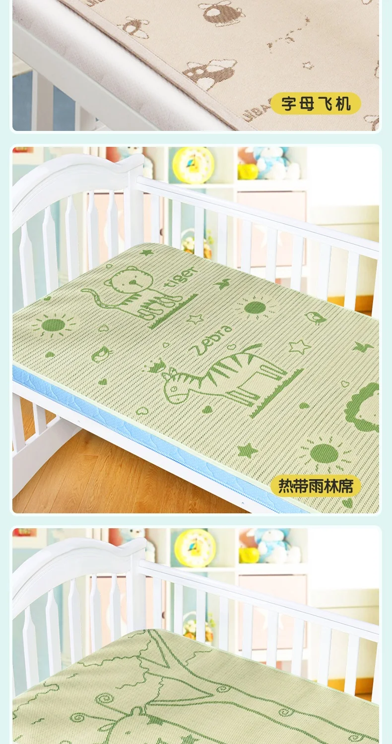 Детская кровать летний охлаждающий коврик детское постельное белье детский льняной коврик с искусственной травой детская спальная Подушка с гречневая подушка