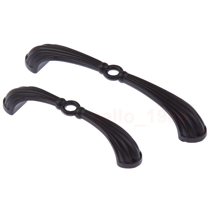 

96/128mm Hole Spacing Antique Black Cabinet Handle Knob Kitchen Cupboard Closet Drawer Pull Bar Handle