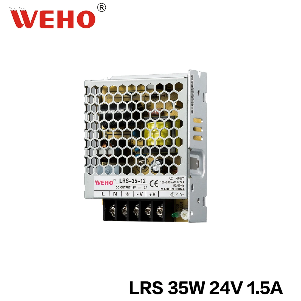 

(LRS-35-24) WEHO ultra thin 35w 24v 1.5a power supply for leds switching power supply