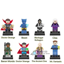 100 шт./партия строительные блоки Супер Герои Доктор Стрэндж г-н фантастический Клеа барон Мордо actionkids подарки игрушки X0128