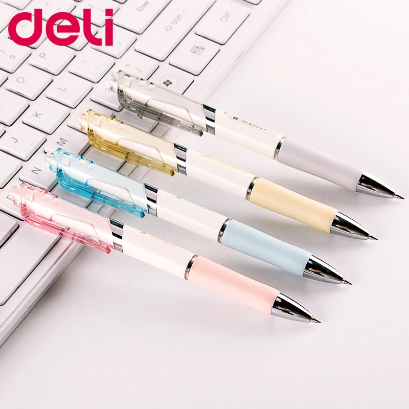 

Deli 12pcs Gel Pen 0.5mm Cute Kawaii Candy Color Gel Pens Promotional Pen Gift Office Stationery School Supplies