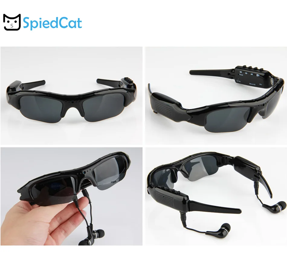 

Music Video Recorder DVR DV MP3 1080P Bluetooth connection phone Sunglasses Camera Support TF card For Driving Outdoor