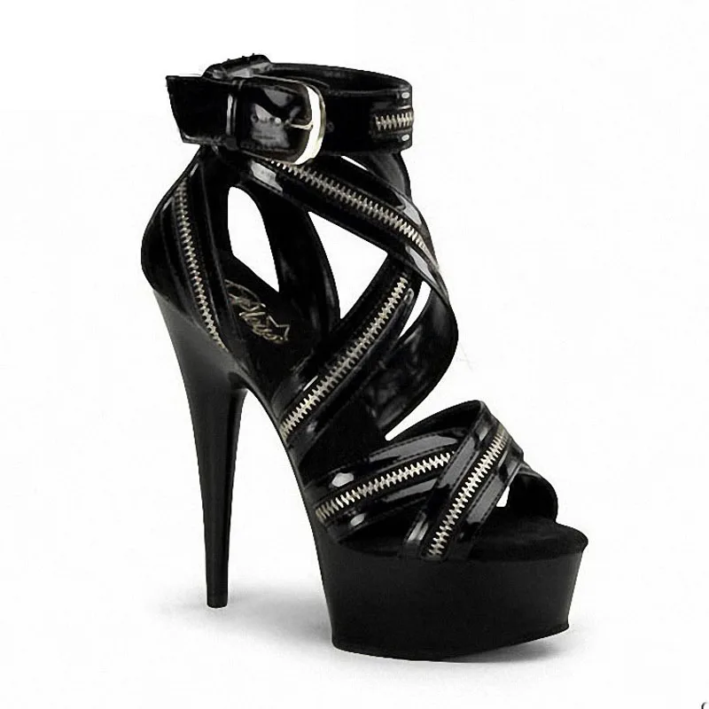 Women-Gladiator-Shoes-Black-Sexy-Stiletto-Heels-Pole-Dancing-Shoes ...