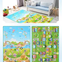 Игрушки для детей ползающий игровой коврик-пазл толщина 200*180*2 см двусторонний пенопластовый коврик для новорожденных коврик для подъема Ковер