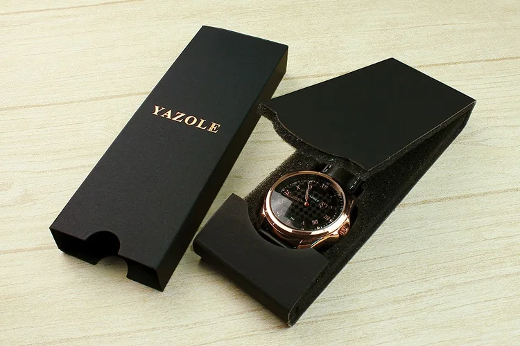 Мужские наручные часы Yazole, кварцевые часы для мужчин, лучший бренд класса люкс, известные наручные часы, Бизнес Кварцевые часы, Relogio Masculino - Цвет: box