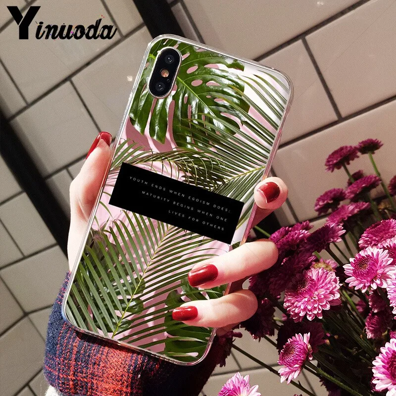 Candy Color Leaf Print Fashion