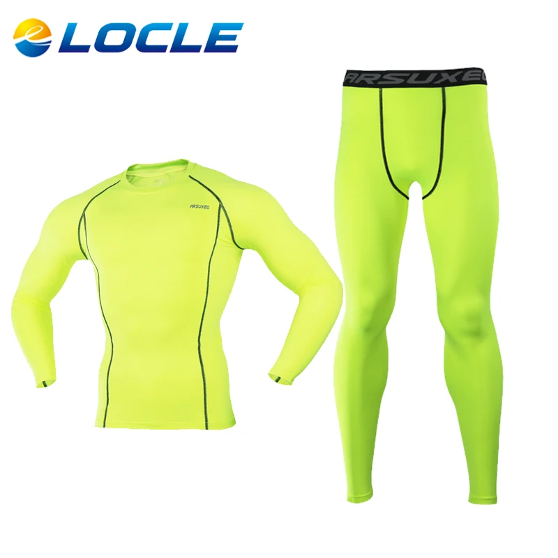 

LOCLE Quick Dry Winter Warm Men Ski Jacket and PantsThermal Underwear Long Johns Men  POLARTEC Ski/Climbing/Cycling 4 Colors