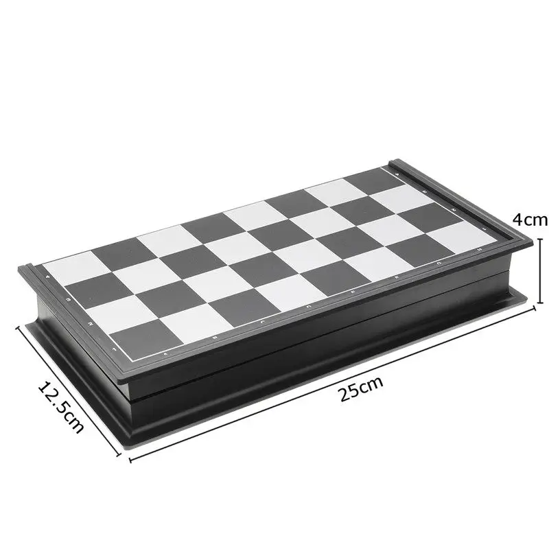 2018New шахматная игра Черный Белый штук складной магнитный складной доска современный набор Веселые Семейные настольные игры подарки
