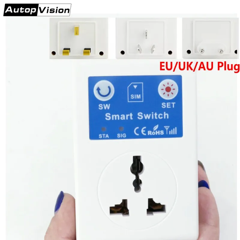 2018 Newest GSM Power Socket SC1-GSMVC EU/UK/AU Plug GSM SMS Mobile Phone Remote Control Wireless Smart Socket Switch 2018 Newest GSM Power Socket SC1-GSMVC EU/UK/AU Plug GSM SMS Mobile Phone Remote Control Wireless Smart Socket Switch