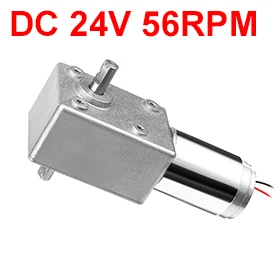 

Uxcell Hot Selling 1PCS DC24V 56RPM Dual Shafts High Torque Reversible Turbine Carbon Brushes MINI Worm Gear Motor Reduction DIY