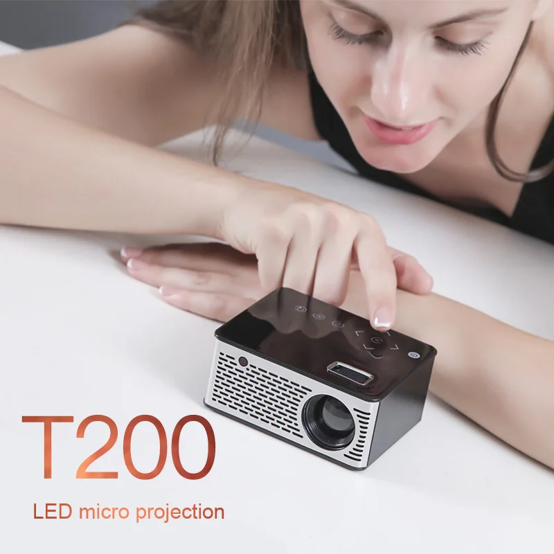 

LED Mini Projector HD Portable HDMI USB AV Support Power Bank Charging For Home QF66