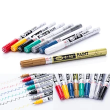 8 расцветок 0,7 мм иглы Fine Пайонт постоянный Водонепроницаемый Краски фломастеры для подсветки Doodle DIY карты фотоальбом каракули