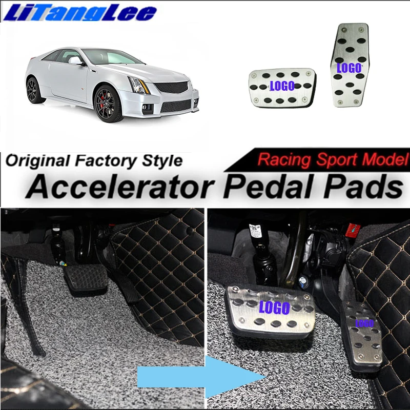 Sport Racing Model Pedal Pad Covers AT For Cadillac CTS-V MK2 2008~2015 AT