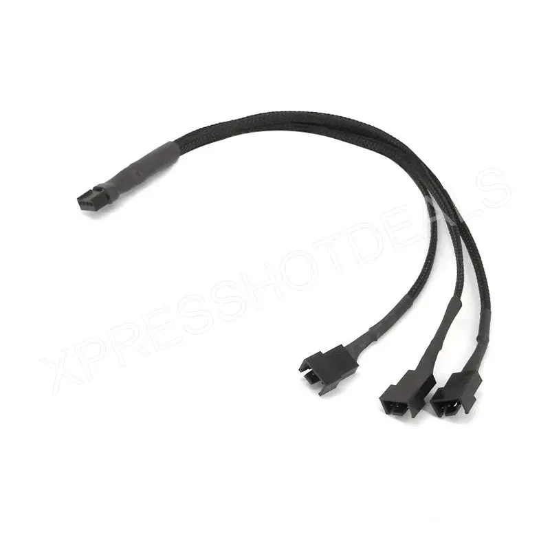 Новый вентилятор кабель-расширитель PWM 4pin до 3 x 4pin/3pin кабель-разветвитель Y |