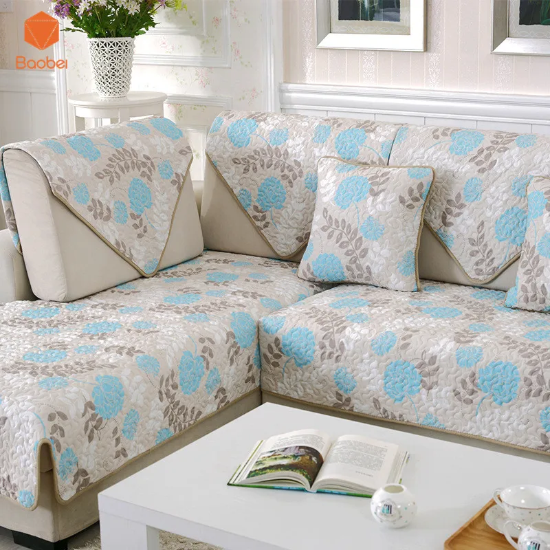 100% хлопок высокое качество уплотненный чехол для дивана на зиму теплый