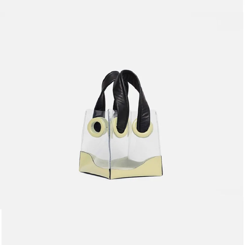 

Caker Brand 2019 Women Solid Transparent PVC Handbag Fashion Colorful Summer Beach Bags Wholesale Drop Shipping