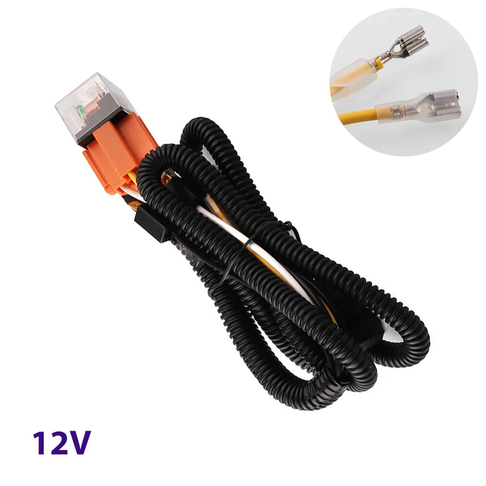 

12V Car Horn Wire Harness Relay Kit for Hella Horn Wiring Plug Car Grille Mount Horns Connection Cables Truck Vehicle Universal