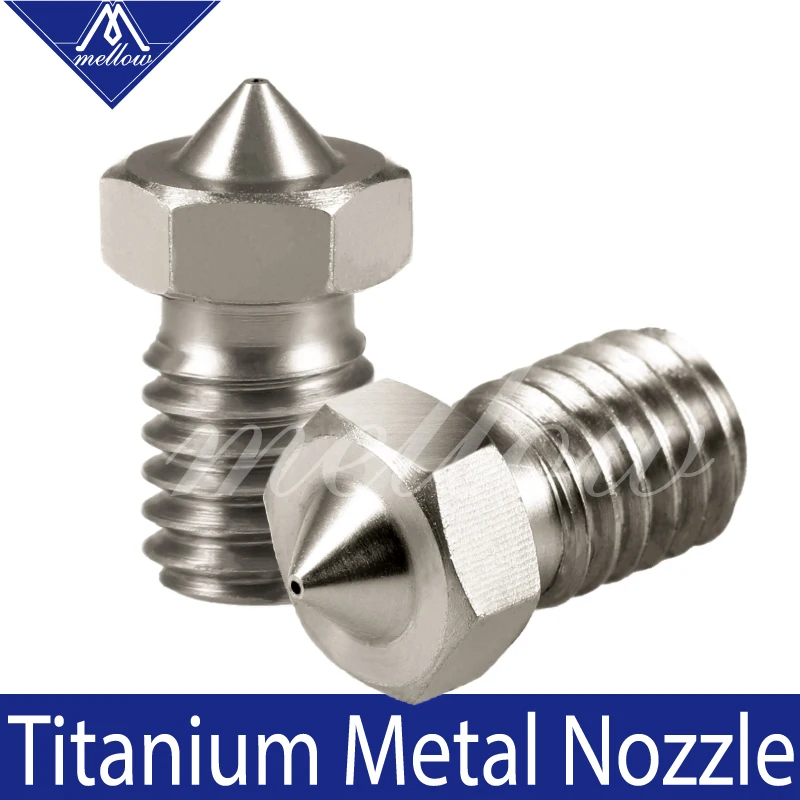 

Mellow titanium alloy TC4 E3d V6 Nozzle for 1.75mm Filament 3D Printer parts J-Head Extruder E3d hotend