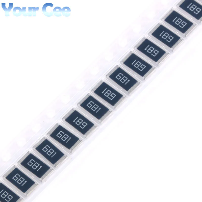 50 шт. SMD чип резистор 2512 1 Вт 680R 680 Ом 681 5% фиксированное сопротивление DIY Kit|smd chip