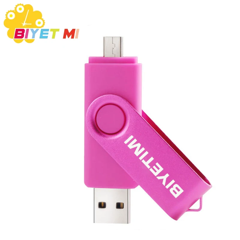 Biyetimi Мода 2016 года 6 видов цветов otg Usb 2,0 Usb 4/8/16/32/64 gb Usb флэш-накопитель полную Ёмкость флешки usb memory stick подарок