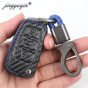 Keyforkess Carbon Car Styling custodia protettiva per chiave in pelle morbida per Audi C6 A7 A8 R8 A1 A3 A4 A5 Q7 A6 C5 supporto per coperture 3 Keyforkess Carbon Car Styling custodia protettiva per chiave in pelle morbida per Audi C6 A7 A8 R8 A1 A3 A4 A5 Q7 A6 C5 supporto per coperture - Jingyuqin Carbon Car Styling custodia protettiva per chiave in pelle morbida per Audi C6 A7