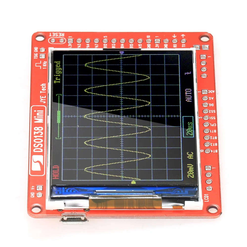 JYE Tech DSO138 Мини цифровой осциллограф DIY Kit SMD части логического анализатора предварительно припаянный электронный Обучающий набор 1MSa/s 0-200 кГц