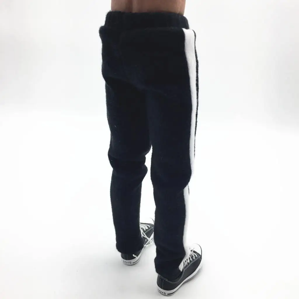 1/6 Scale Side - striped Pants Sport Trousers for 12inch Action Figure DIY