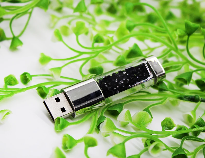 2018 кристалл USB флешка 8 ГБ 16 ГБ 32 ГБ Мода Алмазный Ручка-накопитель 64 ГБ водостойкий USB палка USB 2,0 флешки для подарка