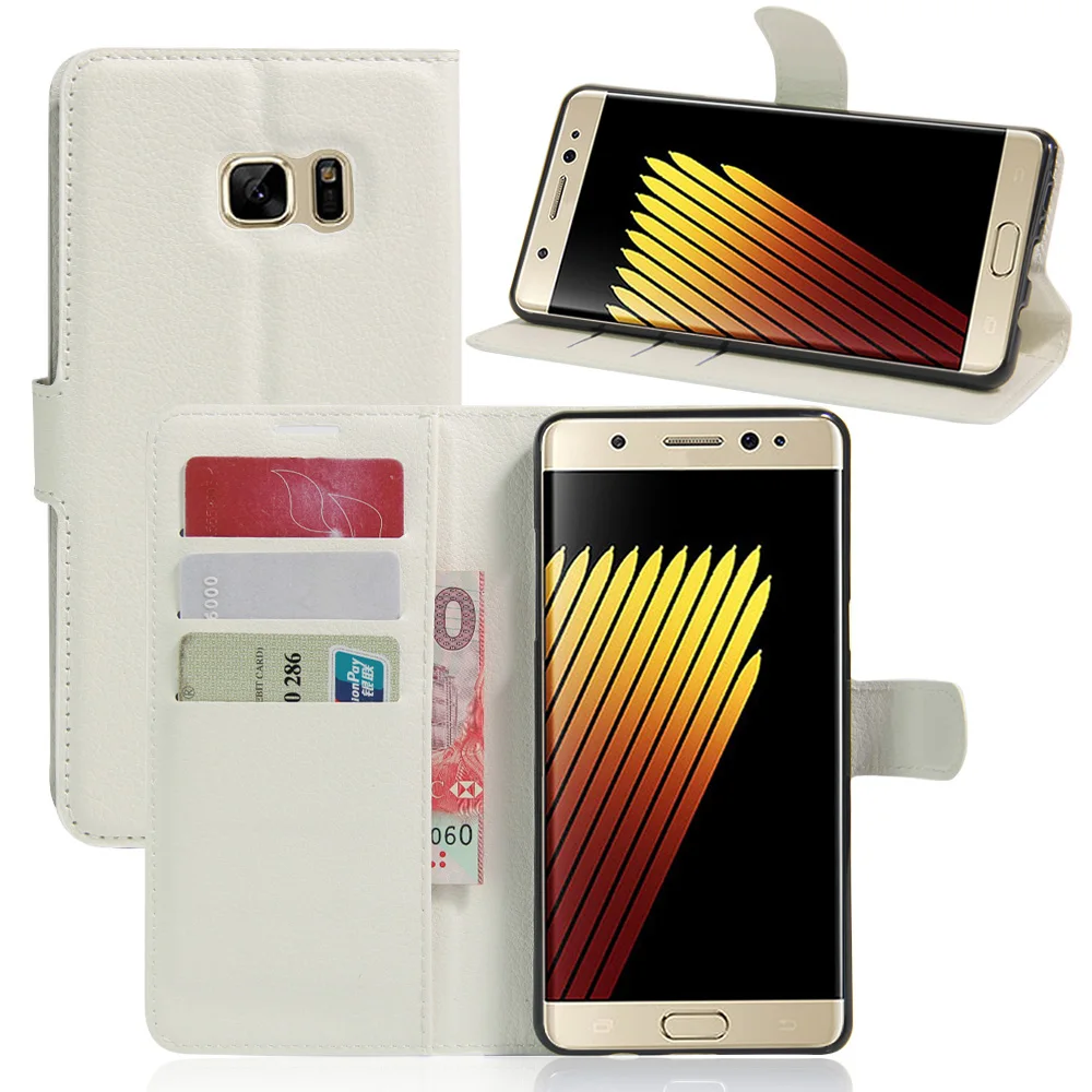 Чехол baisxst для Samsung Galaxy Note FE силиконовый Роскошный кожаный флип чехол